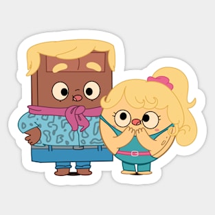 Pancake-Barbie & Choco-Ken Sticker